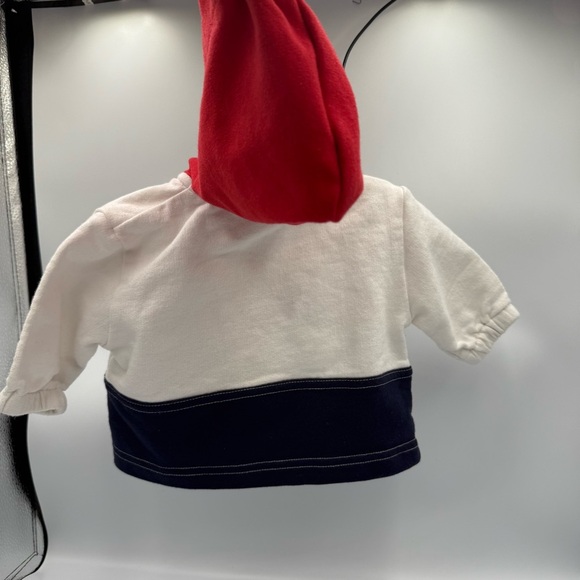 Vintage Infant Boy Ships Ahoy Bear Themed Snap up Hoodie 3-6 Months 100% Cotton - Picture 3 of 5